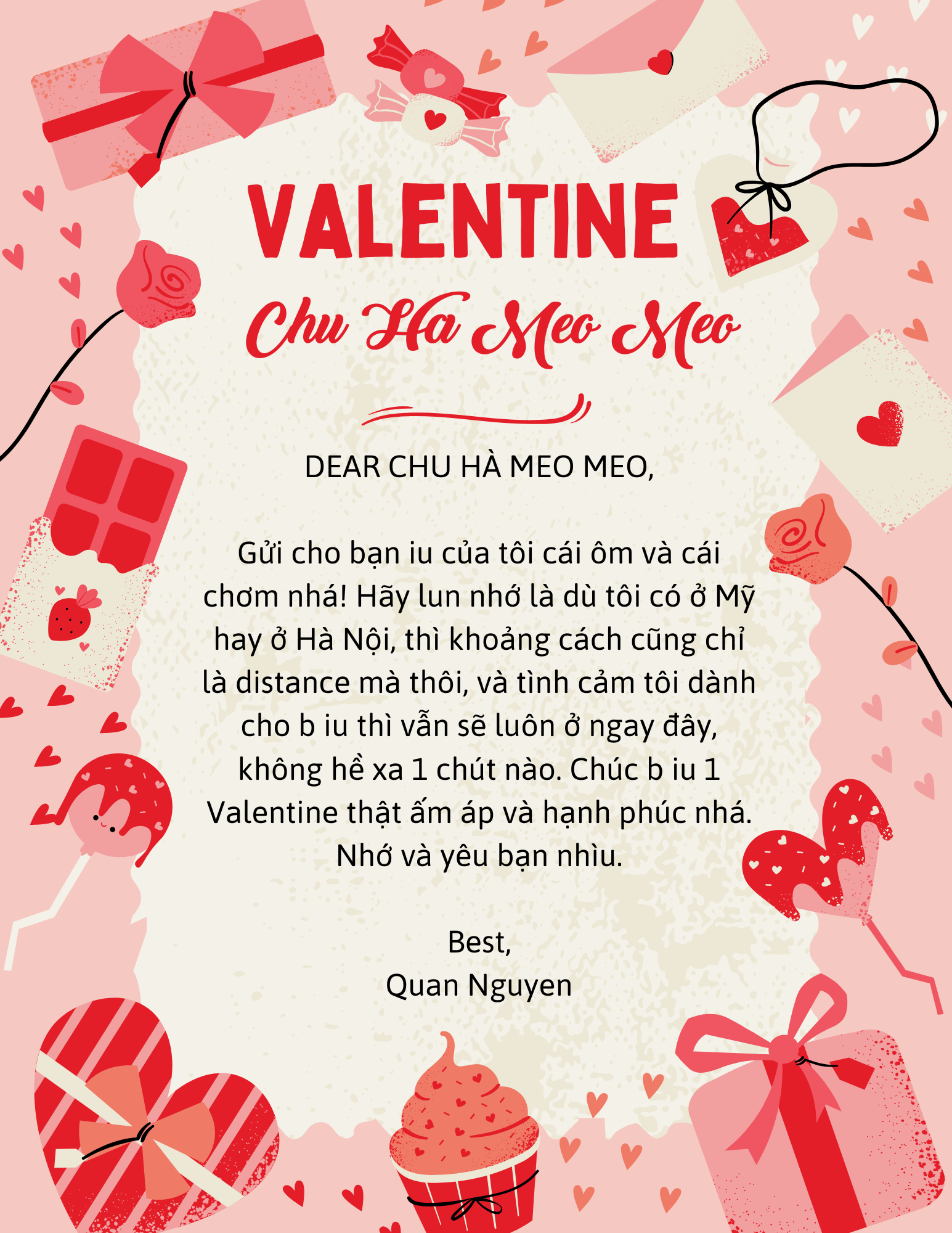 Valentine letter